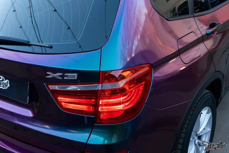 BMW X3. Оклейка кузова в хамелеон!